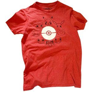 ✨ GUC Pokémon red & white graphic tee